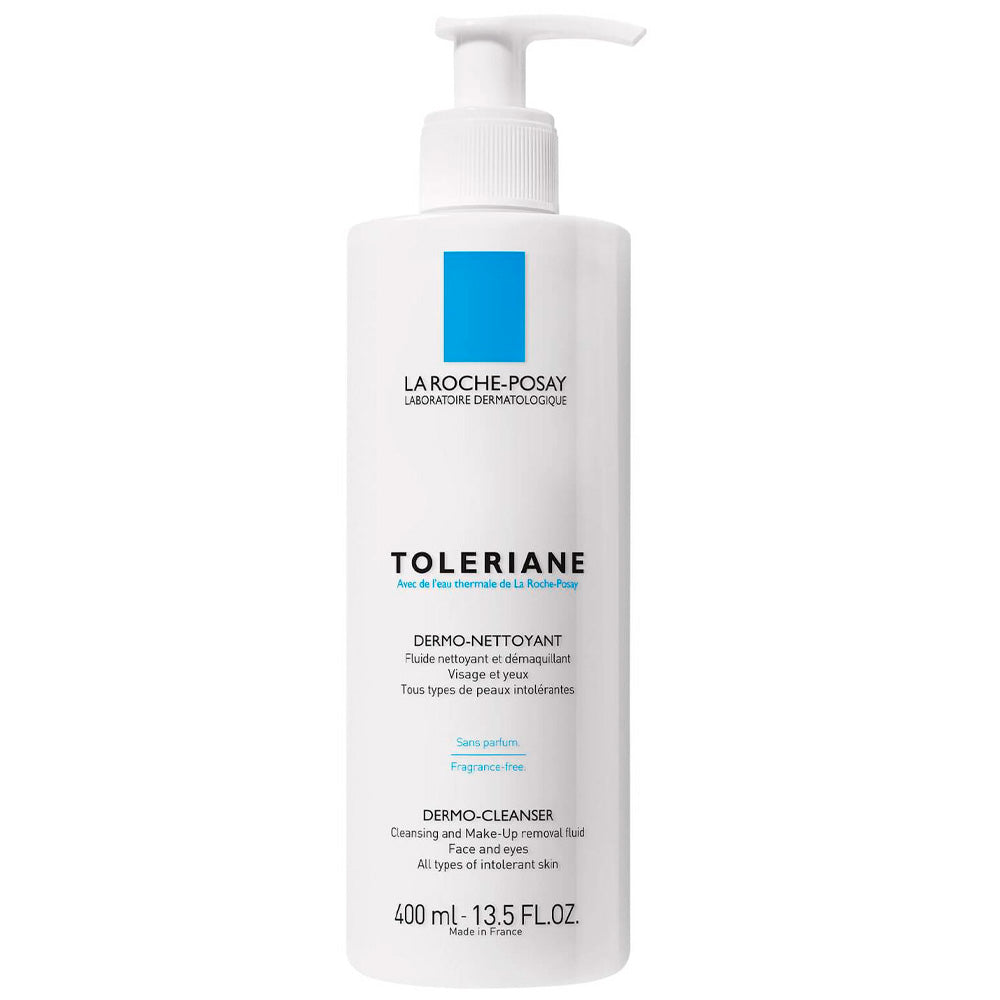 TOLERIANE DERMOLIMPIADOR | Desmaquillante y limpiador facial de uso diario para pieles sensibles | 400 ml