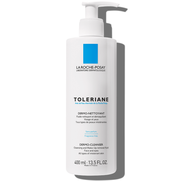 TOLERIANE DERMOLIMPIADOR | Desmaquillante y limpiador facial de uso diario para pieles sensibles | 400 ml