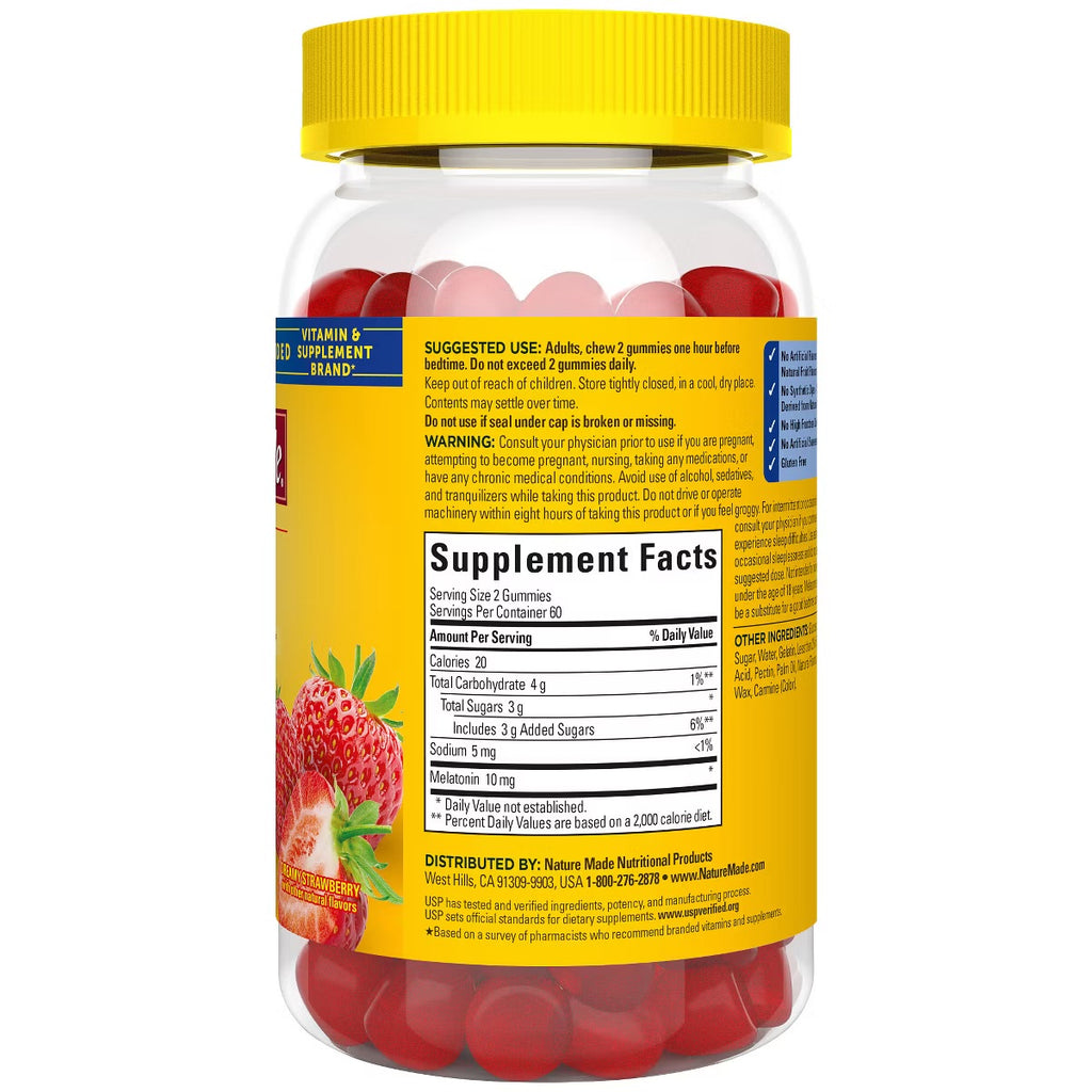Nature Made - Gummies Melatonina. 10 mg - 70 gummies