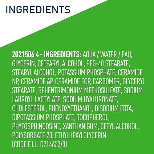 Cerave - Limpiador facial hidratante para piel normal a seca 16 oz