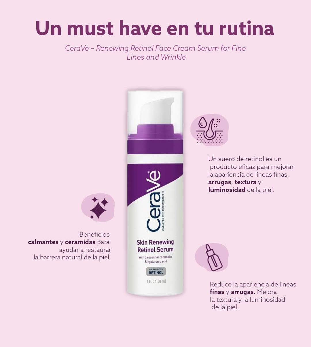 Cerave - Skin Renewing Retinol Serum - 1 oz