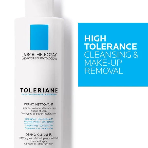 TOLERIANE DERMOLIMPIADOR | Desmaquillante y limpiador facial de uso diario para pieles sensibles | 400 ml