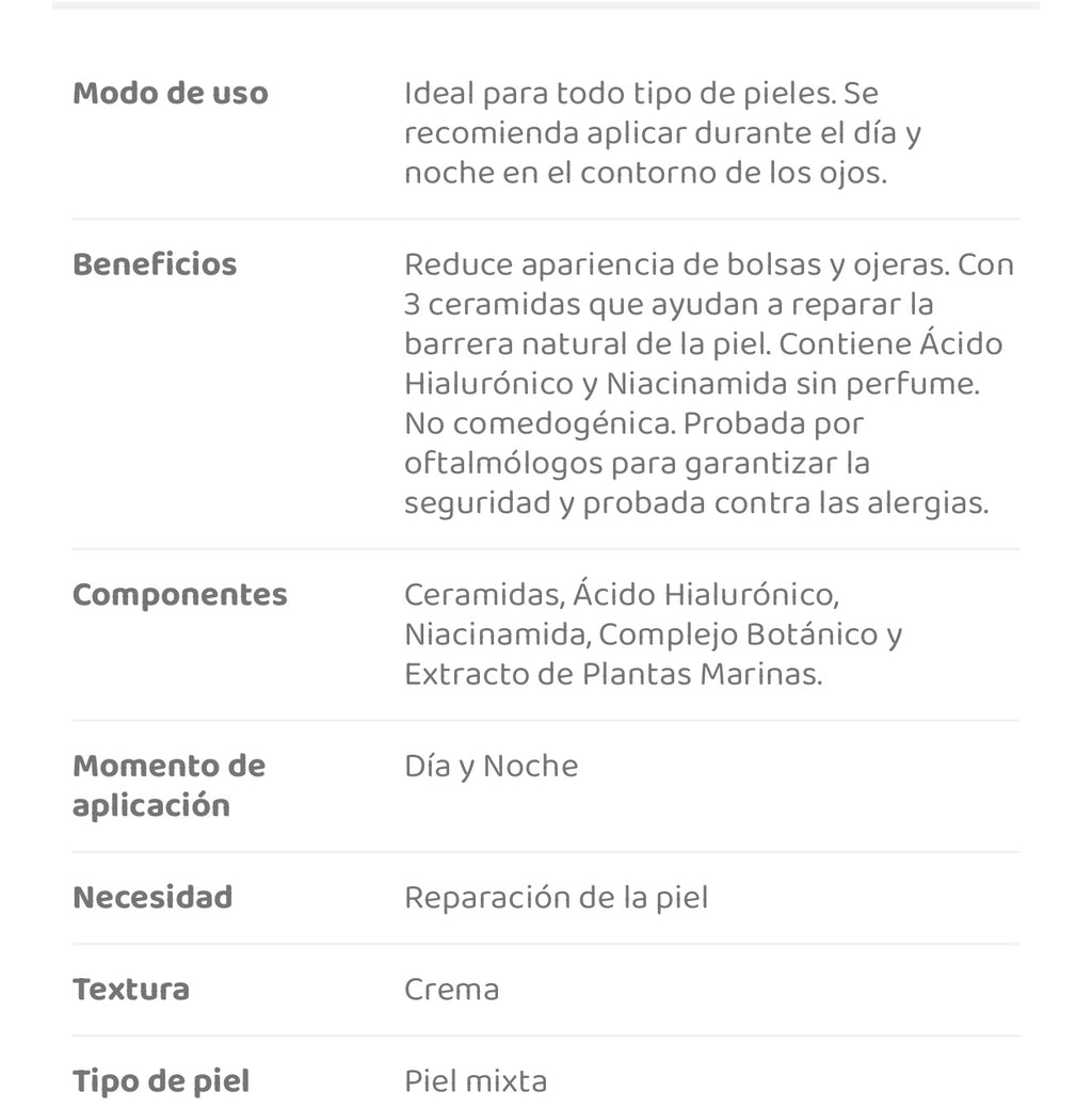 CeraVe - Crema Reparadora para Contorno De Ojos - 14 ml