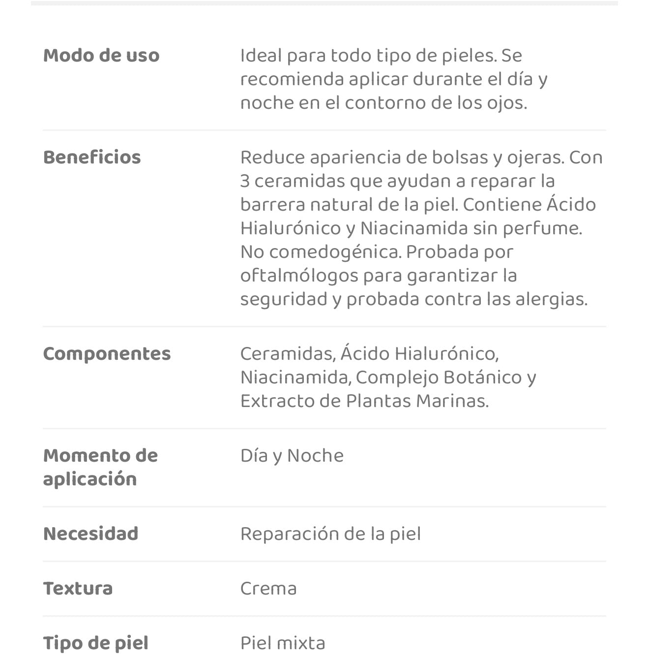 CeraVe - Crema Reparadora para Contorno De Ojos - 14 ml