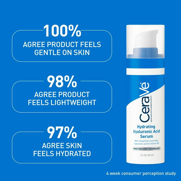 Cerave - Sérum Hidratante con Ácido Hialurónico - 1 oz