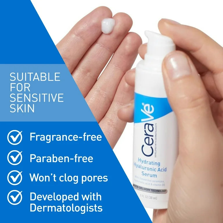 Cerave - Sérum Hidratante con Ácido Hialurónico - 1 oz