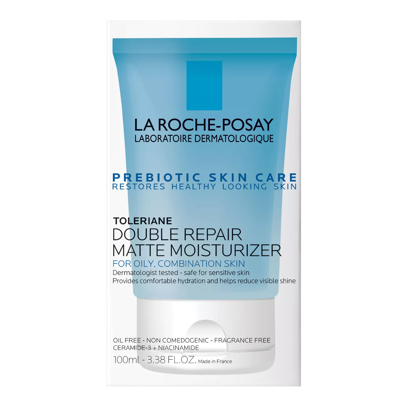 Toleriane Double Repair Matte Face Moisturizer for Oily Skin - Crema hidratante - 100 ml